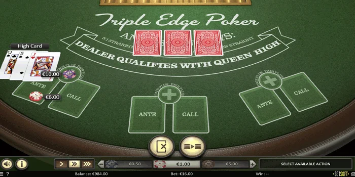 Tips Bermain Triple Edge Poker